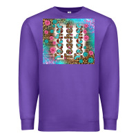 Purple teacher gemstone and pink flower tumbler Premium Sweatshirt - BundleAndBundleShop