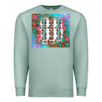Seafoam teacher gemstone and pink flower tumbler Premium Sweatshirt - BundleAndBundleShop
