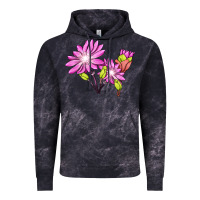 Cloud Black Bitterroot Flower Illustrations Vintage Hoodie - LillyAllenDesigns