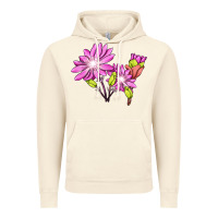 Vintage Artic Bitterroot Flower Illustrations Vintage Hoodie - LillyAllenDesigns