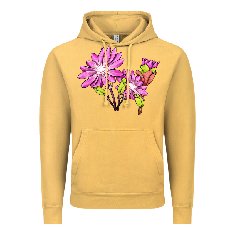 Bitterroot Flower Illustrations Vintage Hoodie by LillyAllenDesigns | Teevron