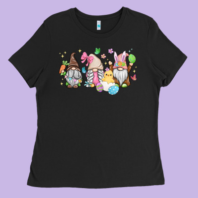 Easter Gnomies Ladies Tee Designed By Maliassmallbusiness