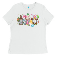 White easter gnomies Ladies Tee - MaliasSmallBusiness