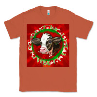 Copper christmas holstein calf face Classic Tee - LillyAllenDesigns