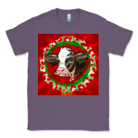 Lavender christmas holstein calf face Classic Tee - LillyAllenDesigns