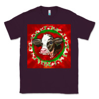 Plum christmas holstein calf face Classic Tee - LillyAllenDesigns