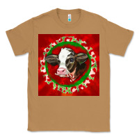 Toasted Coconut christmas holstein calf face Classic Tee - LillyAllenDesigns