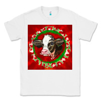 White christmas holstein calf face Classic Tee - LillyAllenDesigns