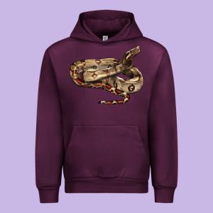 Red Tail Boa Snake Urban Hoodie Designed By Lillyallendesigns