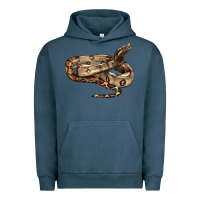 Pigment Midnight Navy red tail boa snake Urban Hoodie - LillyAllenDesigns