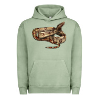 Pigment Oil Green red tail boa snake Urban Hoodie - LillyAllenDesigns
