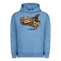 Pigment Pebble Blue red tail boa snake Urban Hoodie - LillyAllenDesigns