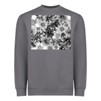 Storm black and white floral Heavyweight Sweatshirt - TumblerDesignByShophia