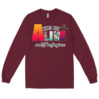 Burgundy He is Alive Long Sleeve Tee - Bettercallsaul