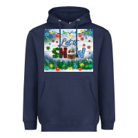 Navy let it snow tumbler Heavyweight Hoodie - BundleAndBundleShop