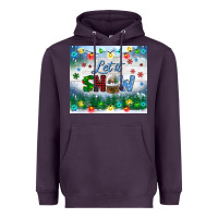 Plum let it snow tumbler Heavyweight Hoodie - BundleAndBundleShop