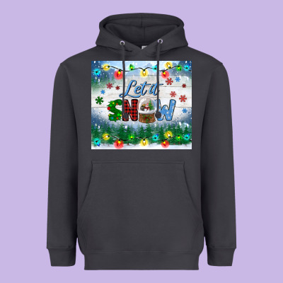 Let It Snow Tumbler Heavyweight Hoodie Designed By Bundleandbundleshop