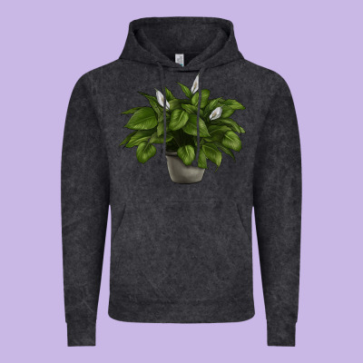Peace Lily Vintage Hoodie Designed By Lillyallendesigns