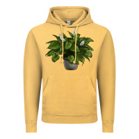Vintage Mustard Peace Lily Vintage Hoodie - LillyAllenDesigns