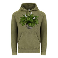 Vintage Olive Peace Lily Vintage Hoodie - LillyAllenDesigns