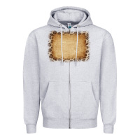 Heather Grey Buralp and Leopard Zipper Hoodie - CowCowDesign