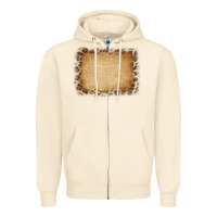 Sandshell Buralp and Leopard Zipper Hoodie - CowCowDesign