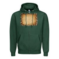 Sports Green Buralp and Leopard Zipper Hoodie - CowCowDesign