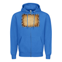 True Royal Buralp and Leopard Zipper Hoodie - CowCowDesign