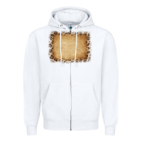 White Buralp and Leopard Zipper Hoodie - CowCowDesign
