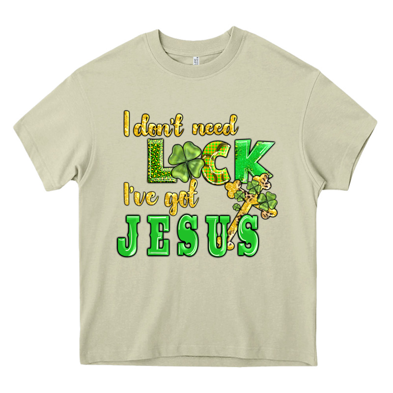I Dont Need Luck I Have Got Jesus Heavy Core Tee by AdoDesignShop | Teevron
