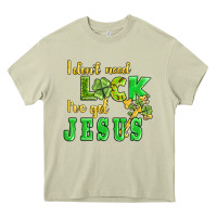 Mossy i dont need luck i have got jesus Heavy Core Tee - AdoDesignShop