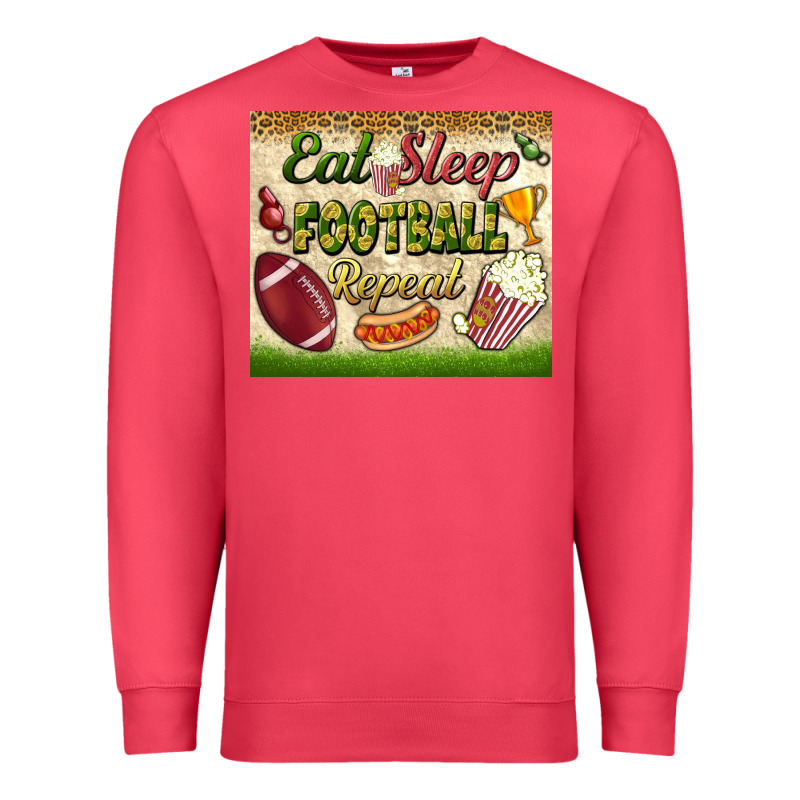 Eat Sleep Football Repeat Tumbler Premium Sweatshirt by BundleAndBundleShop | Teevron