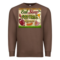 Chestnut eat sleep football repeat tumbler Premium Sweatshirt - BundleAndBundleShop