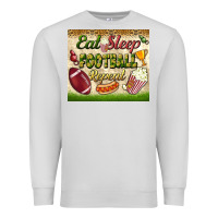 Dove Grey eat sleep football repeat tumbler Premium Sweatshirt - BundleAndBundleShop