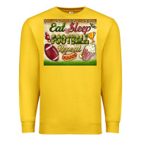 Lemon eat sleep football repeat tumbler Premium Sweatshirt - BundleAndBundleShop