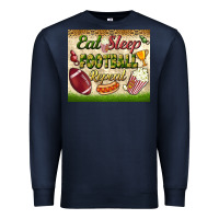 Navy eat sleep football repeat tumbler Premium Sweatshirt - BundleAndBundleShop