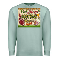 Seafoam eat sleep football repeat tumbler Premium Sweatshirt - BundleAndBundleShop