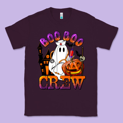 Boo Boo Crew Nurse Classic Tee Designed By Lillyallendesigns