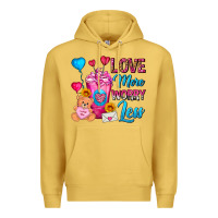 Antique Gold Love More Worry Less Valentines Day Cold Drink Premium Hoodie - FaDigitalArtStudio