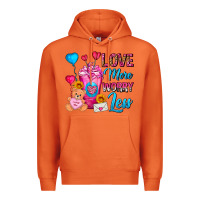Carrot Love More Worry Less Valentines Day Cold Drink Premium Hoodie - FaDigitalArtStudio