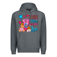 Rock Love More Worry Less Valentines Day Cold Drink Premium Hoodie - FaDigitalArtStudio