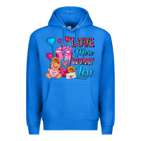 True Royal Love More Worry Less Valentines Day Cold Drink Premium Hoodie - FaDigitalArtStudio