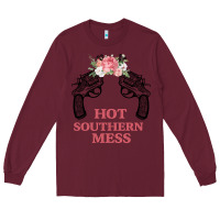 Burgundy Hot Southern Mess Long Sleeve Tee - Bettercallsaul