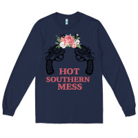 Navy Hot Southern Mess Long Sleeve Tee - Bettercallsaul
