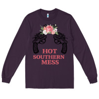 Plum Hot Southern Mess Long Sleeve Tee - Bettercallsaul