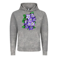 Cloud Rock Mayflower Plant Illustrations Vintage Hoodie - LillyAllenDesigns