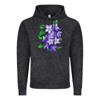 Vintage Black Mayflower Plant Illustrations Vintage Hoodie - LillyAllenDesigns
