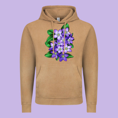 Mayflower Plant Illustrations Vintage Hoodie Designed By Lillyallendesigns