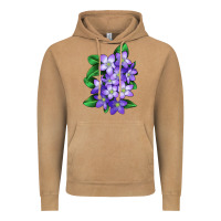 Vintage Camel Mayflower Plant Illustrations Vintage Hoodie - LillyAllenDesigns