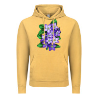 Vintage Mustard Mayflower Plant Illustrations Vintage Hoodie - LillyAllenDesigns